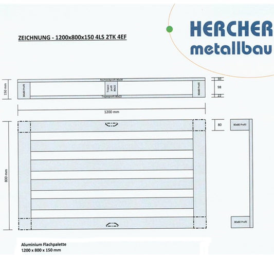 Hercher Industripall Aluminium 3