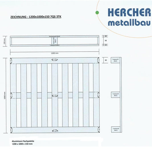 Hercher Industripall Aluminium 6