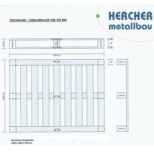 Hercher Industripall Aluminium 8