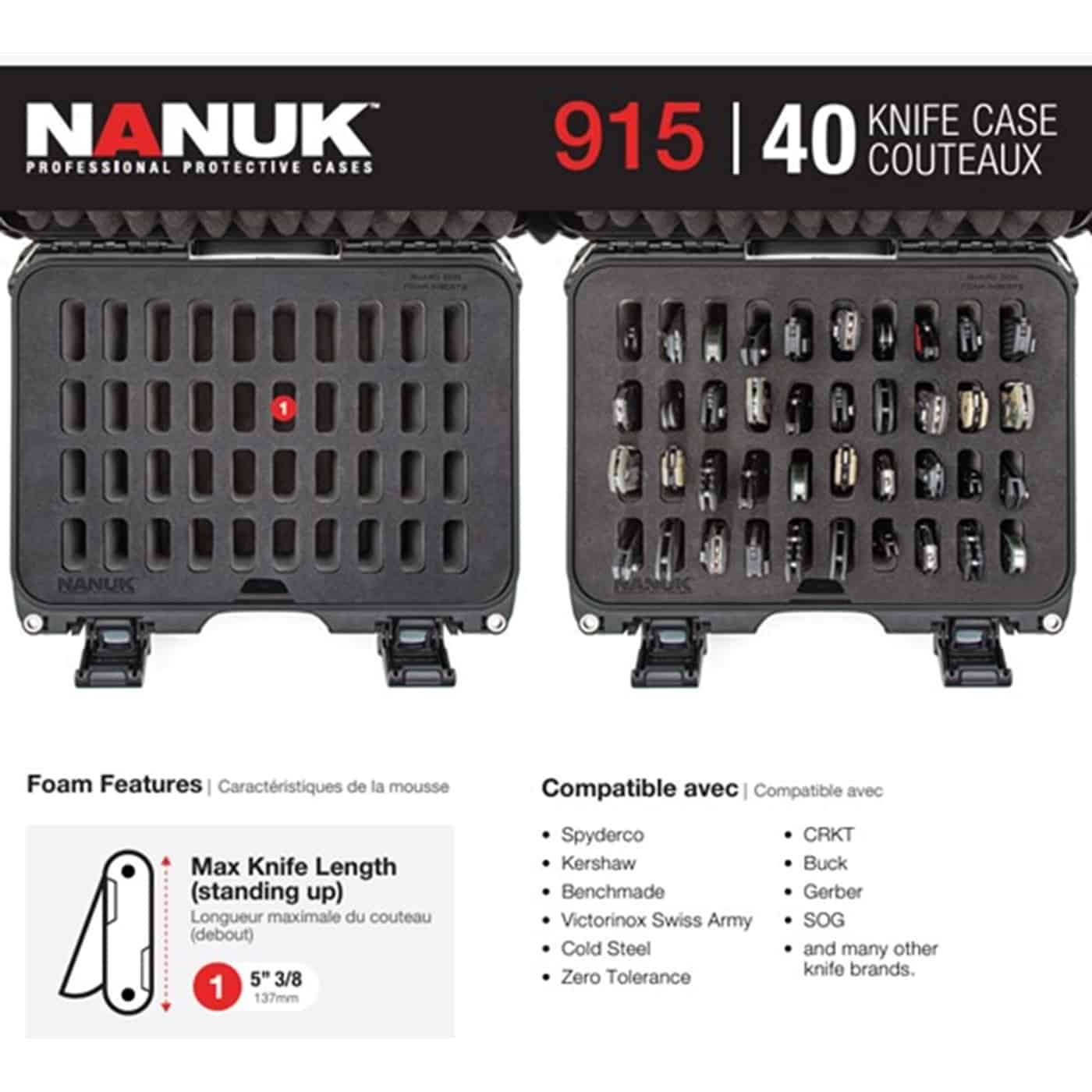 Nanuk 915-40 Knivväska