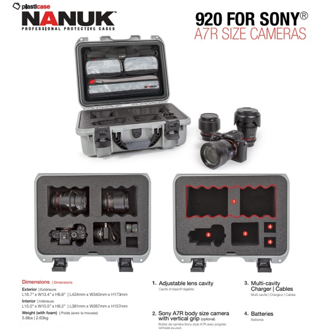 Nanuk 920 SONY A7R, A7S & A9