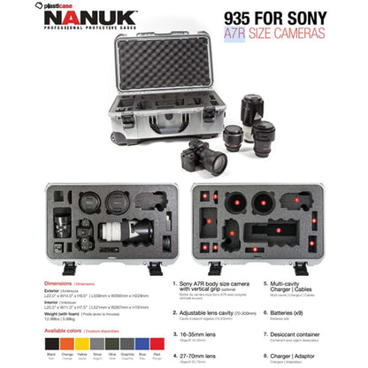 Nanuk 935 SONY A7R, A7S & A9 Kameraväska