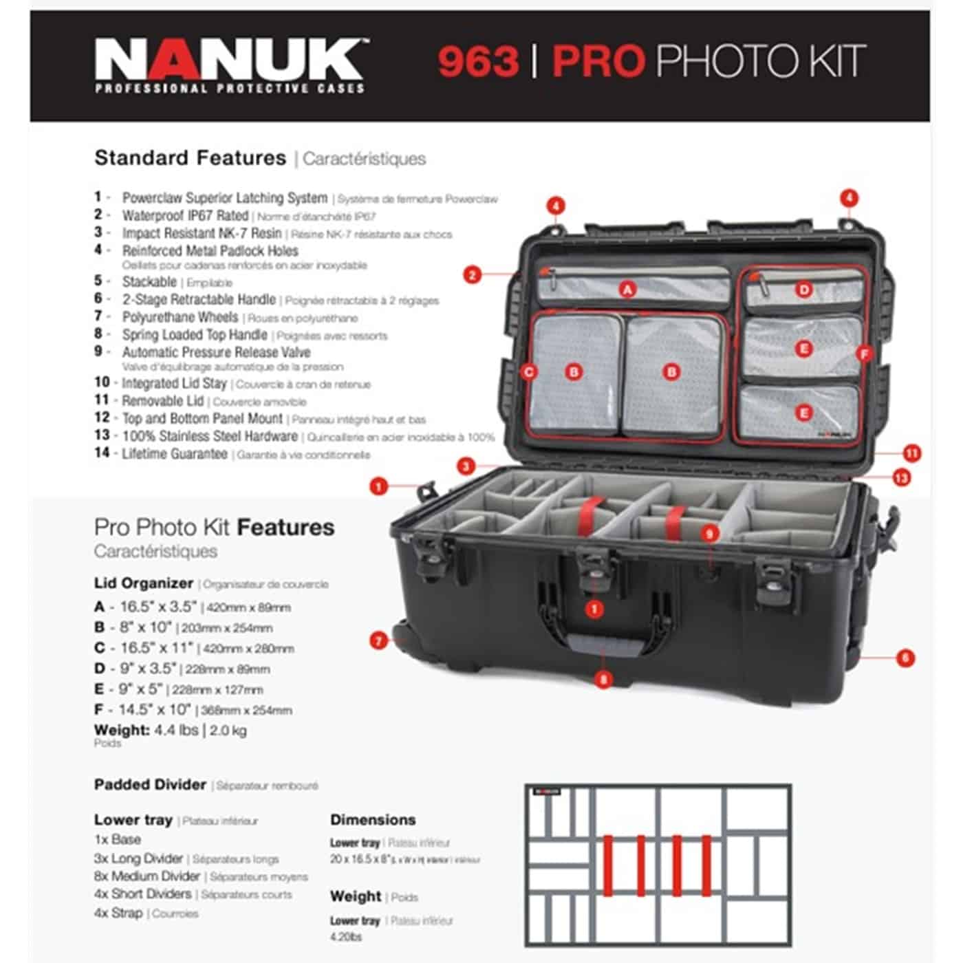 Nanuk 963 PRO PHOTO KIT