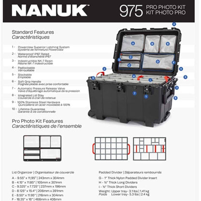 Nanuk 975 PRO PHOTO KIT